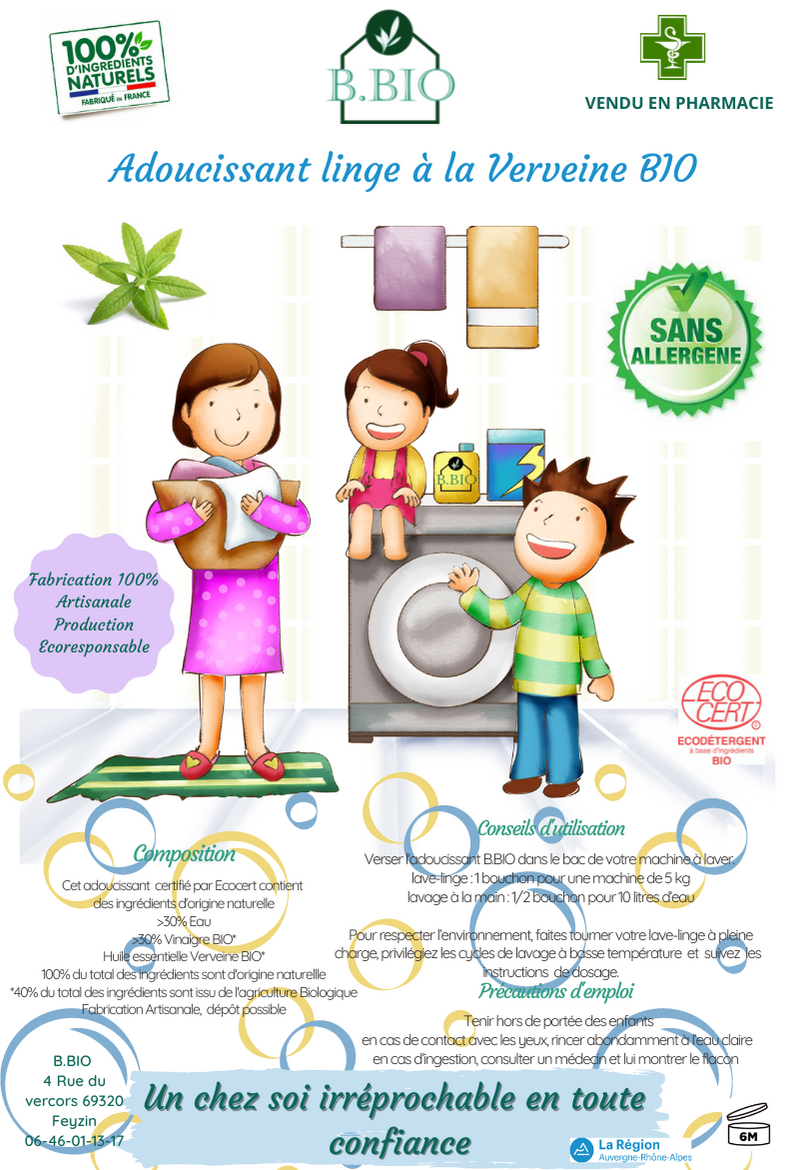 Adoucissant Verveine BIO 2L